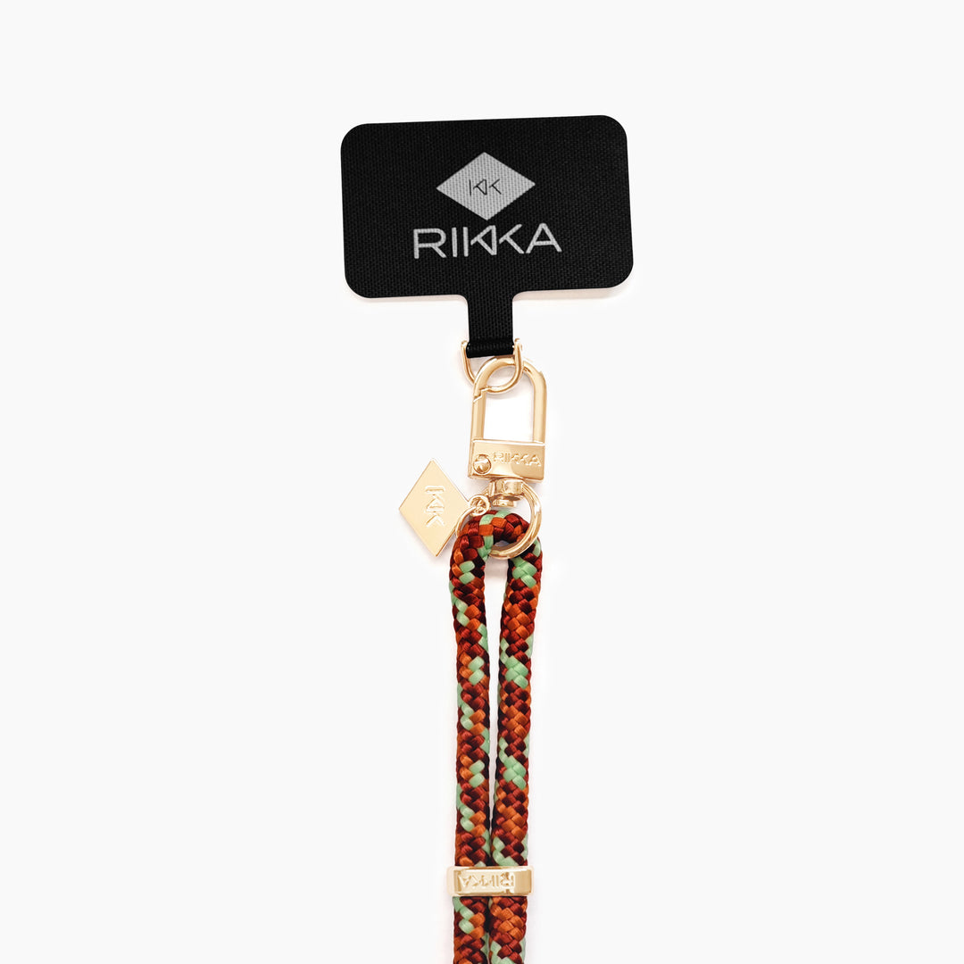 Stylish Crossbody Phone Strap – Mint Mocha