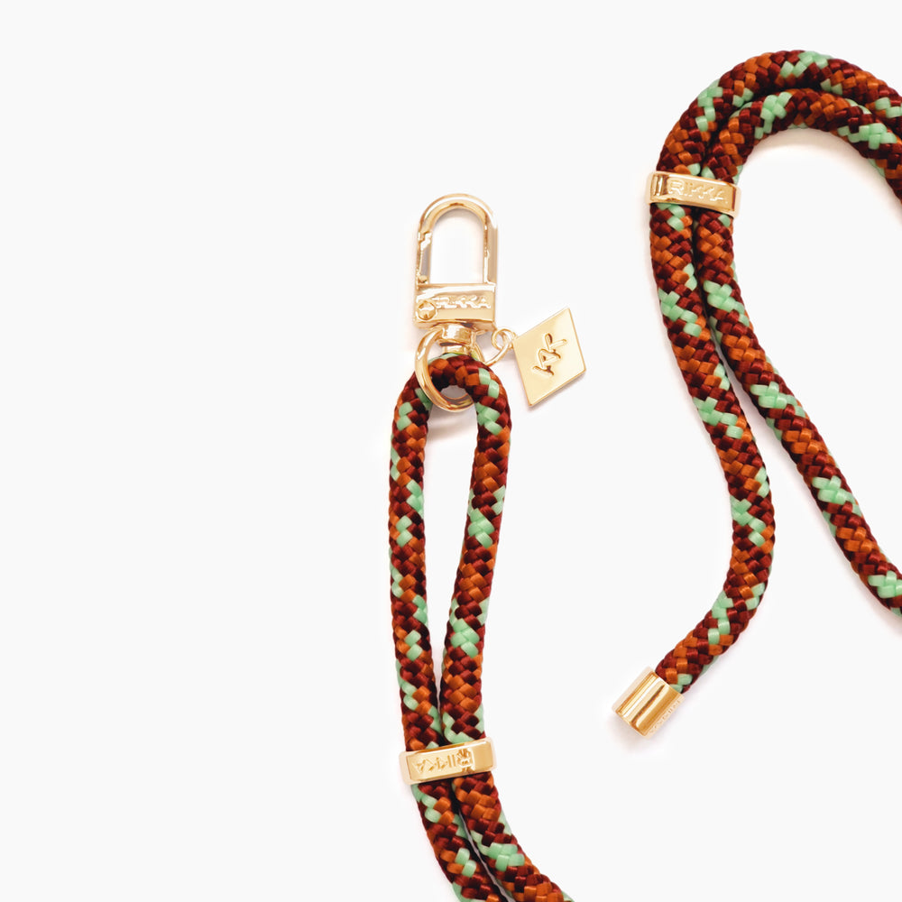 Stylish Crossbody Phone Strap – Mint Mocha