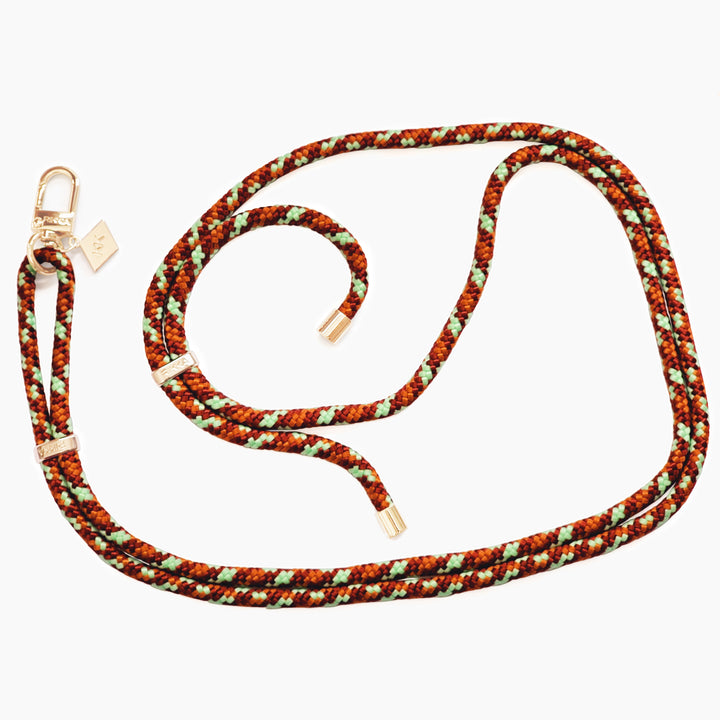 Stylish Crossbody Phone Strap – Mint Mocha