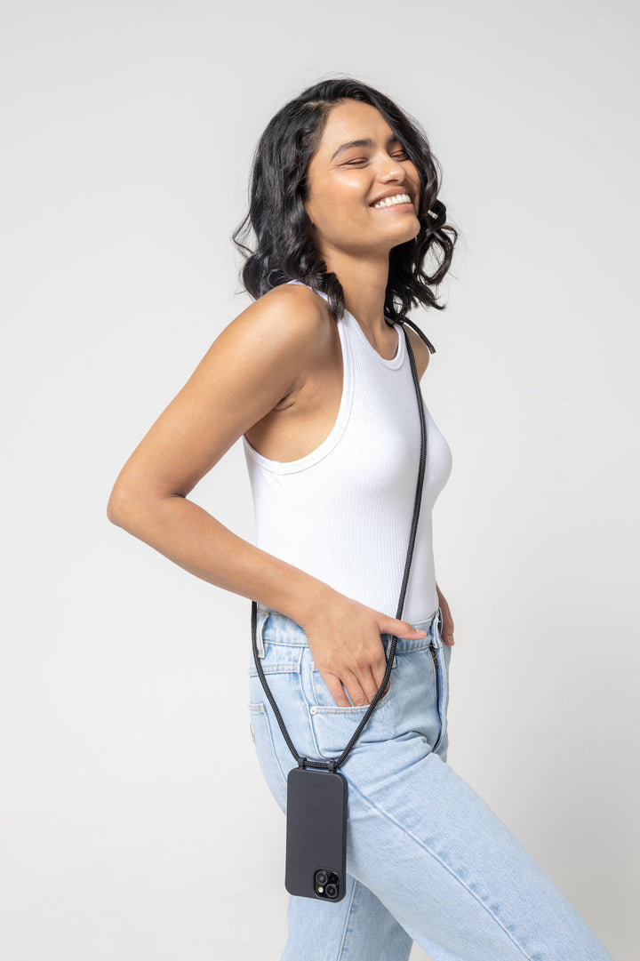 Midnight Magic Strap-N-Go: Stylish Phone Case with Strap