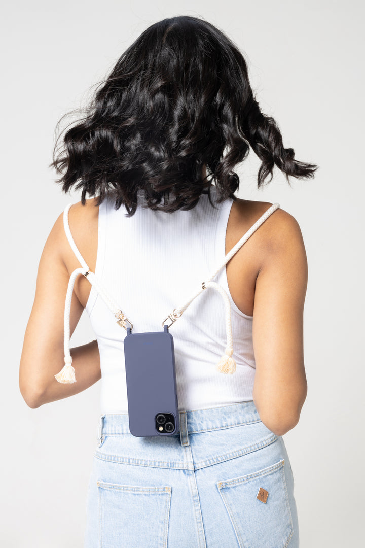 Minty Match: Stylish Phone Case with Crossbody Strap