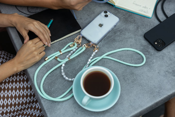 Elegant Pearl Wrist Strap for Secure