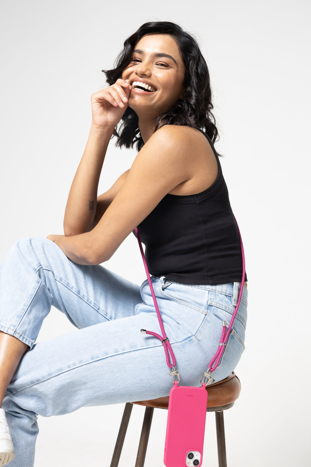 Berry Bliss All-in-One Phone Case with Adjustable Strap