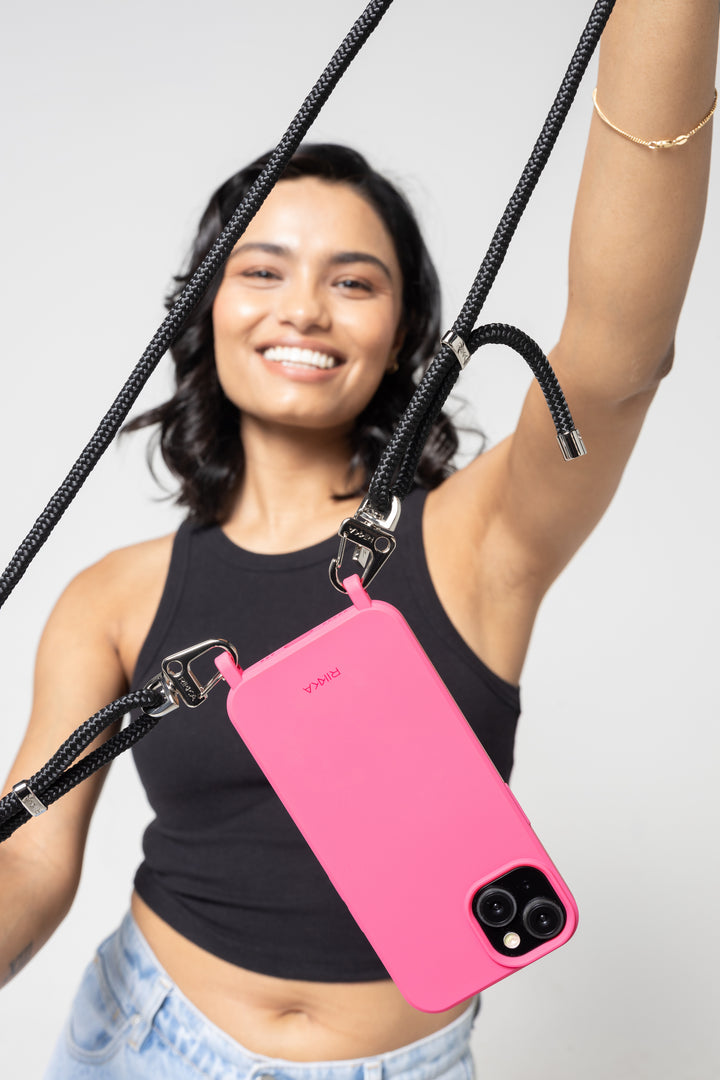 Flexi Strap: Black – Secure Phone Strap for Travel