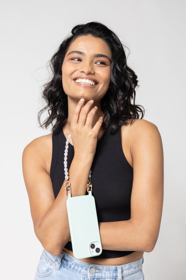 Elegant Pearl Wrist Strap for Secure