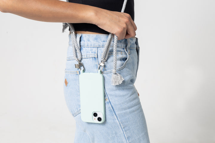 Stylish Boho Phone Strap Grey