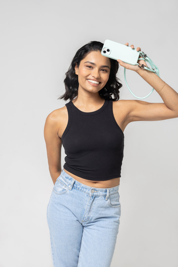 Minty Match Phone Case with Adjustable Strap