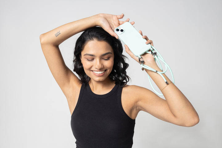 Minty Match Phone Case with Adjustable Strap