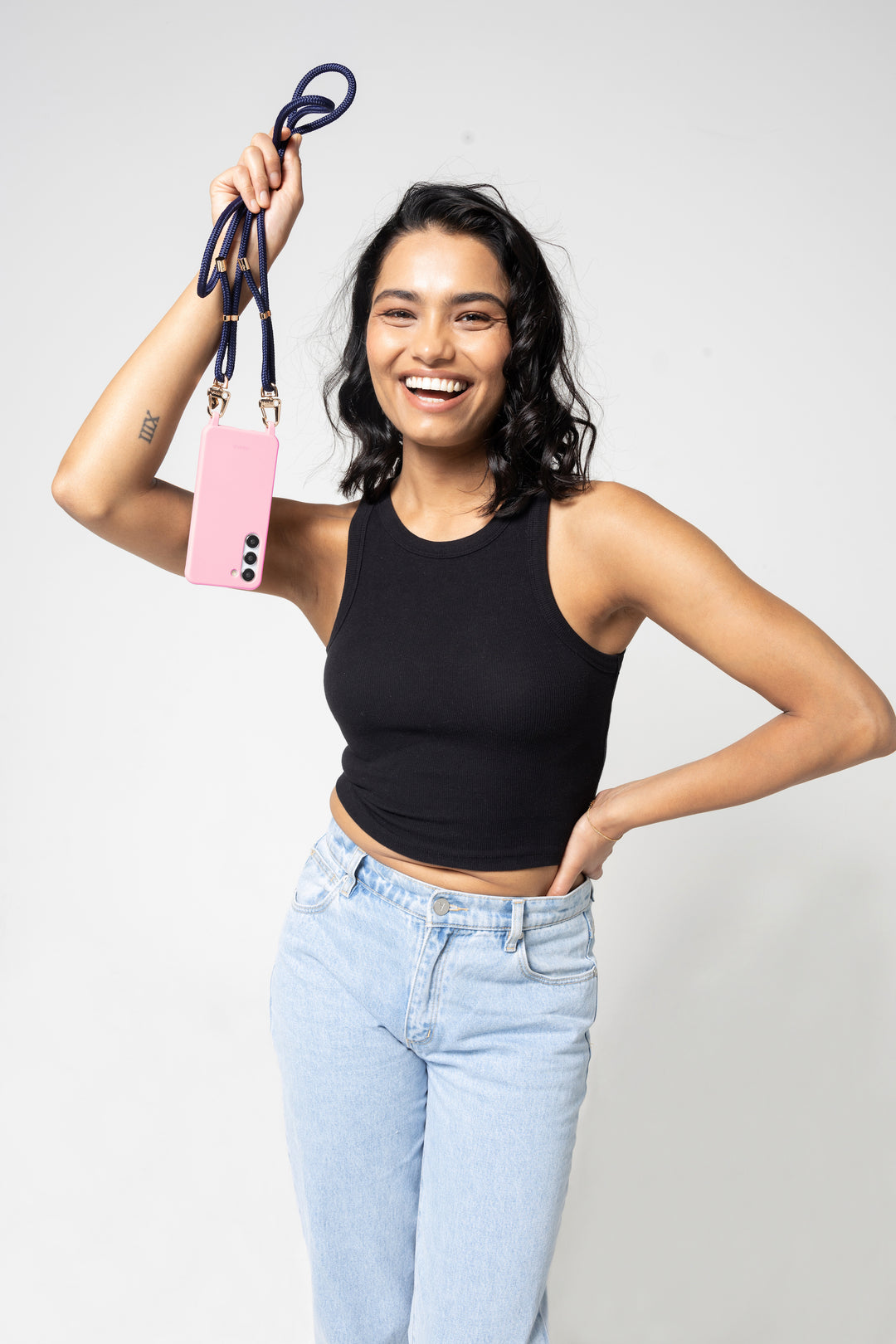 Pink Fizz Phone Case with Adjustable Strap