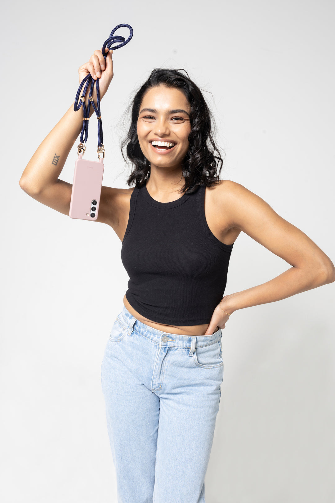 Flexi Strap Navy - Stylish Hands-Free Phone Accessory