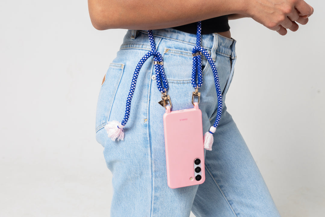 Pink Fizz Phone Case with Adjustable Strap