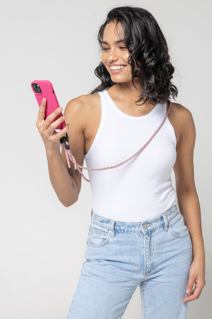 Sleek Rainbow Phone Strap – Trendy Phone Accessories