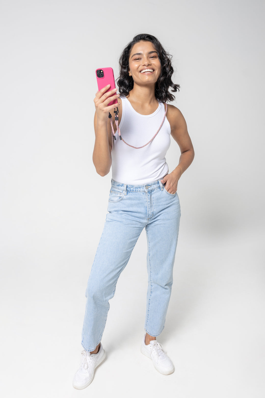 Sleek Rainbow Phone Strap – Trendy Phone Accessories