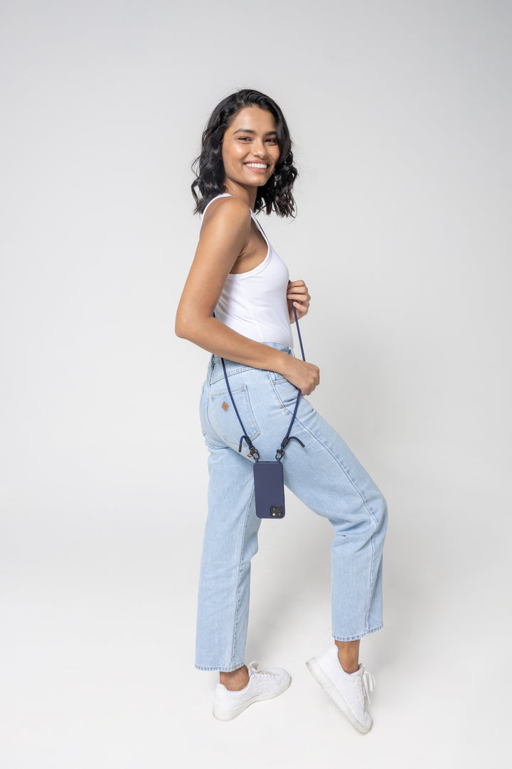 Sleek Navy Phone Strap – Stylish Hands-Free Accessory