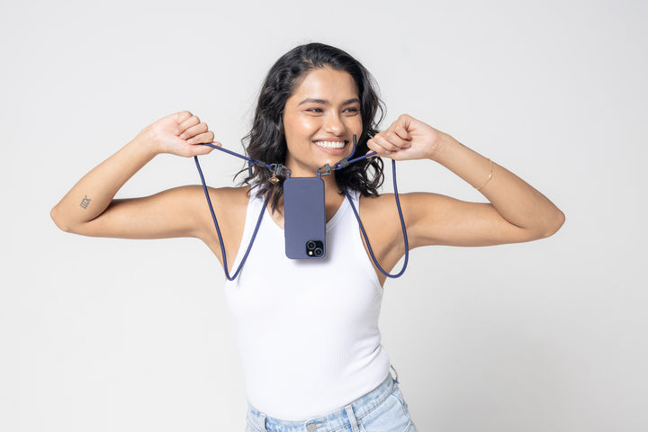 Sleek Navy Phone Strap – Stylish Hands-Free Accessory