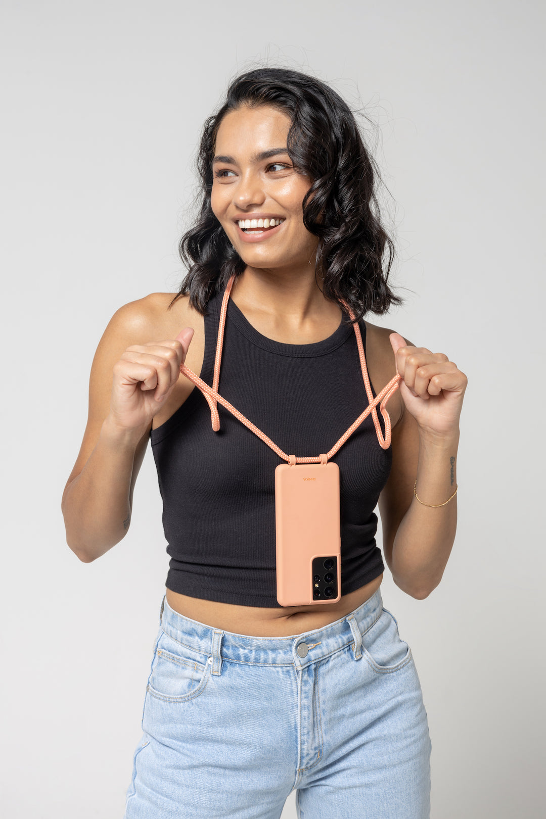 Strap-N-Go Coral Crush: Stylish Hands-Free Phone Case