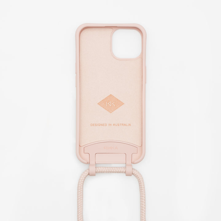 Stylish Phone Case with Adjustable Strap - Cherry Blossom