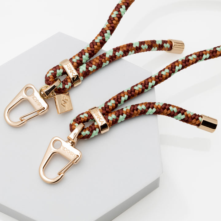 Stylish Crossbody Phone Strap – Mint Mocha Flexi Strap