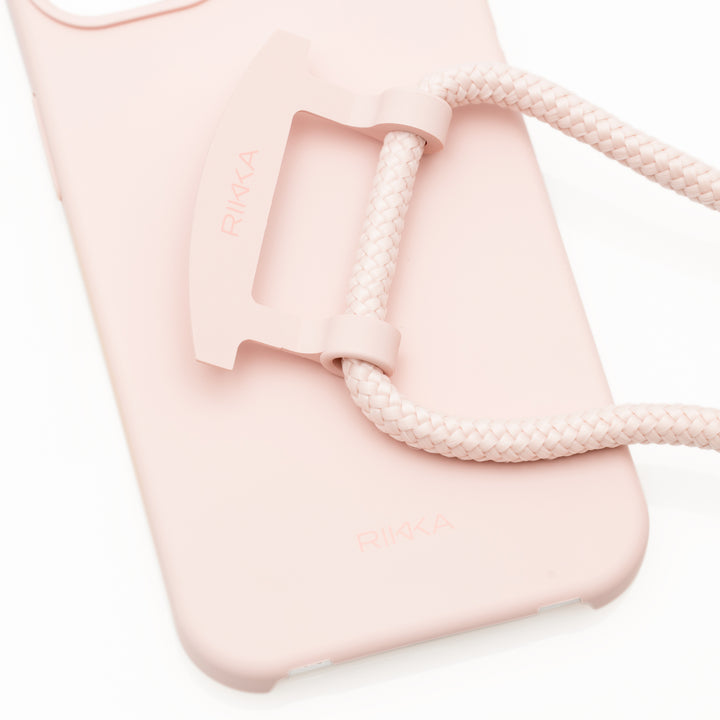 Stylish Phone Case with Adjustable Strap - Cherry Blossom