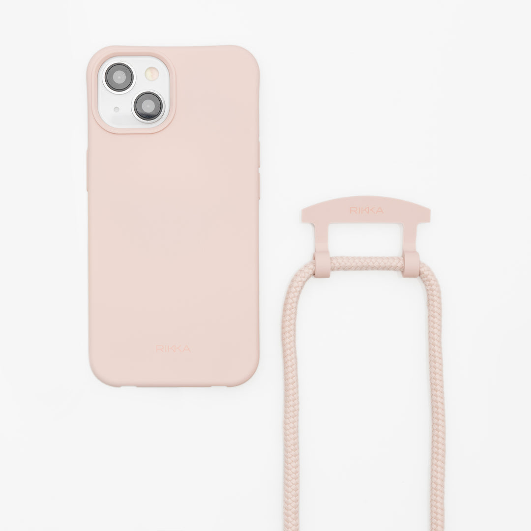 Stylish Phone Case with Adjustable Strap - Cherry Blossom