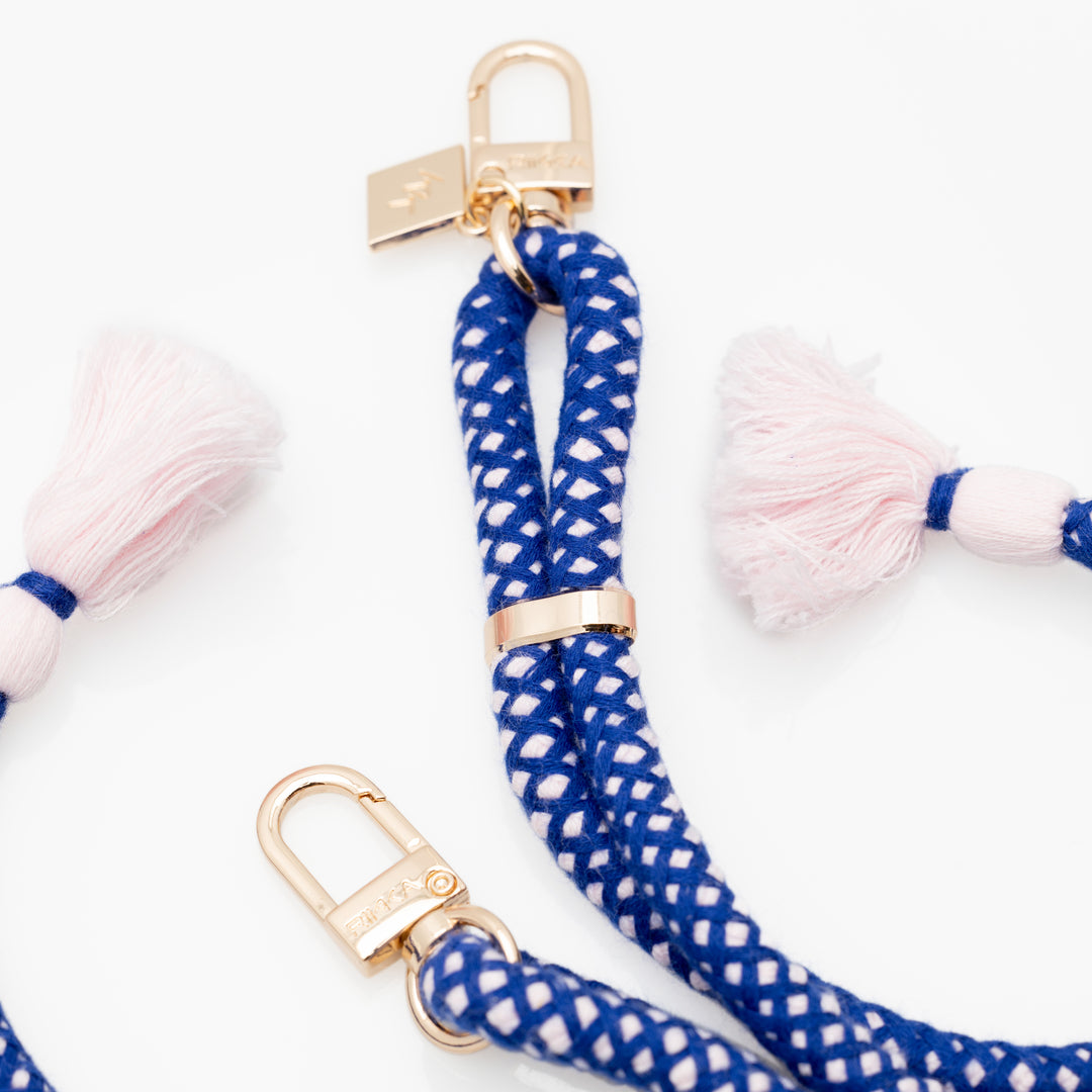 Boho Blue Crossbody Phone Strap