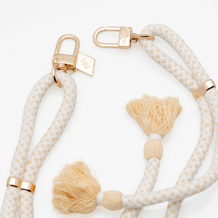 Stylish Beige Boho Phone Strap