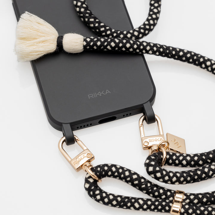 Midnight Boho Phone Case with Strap