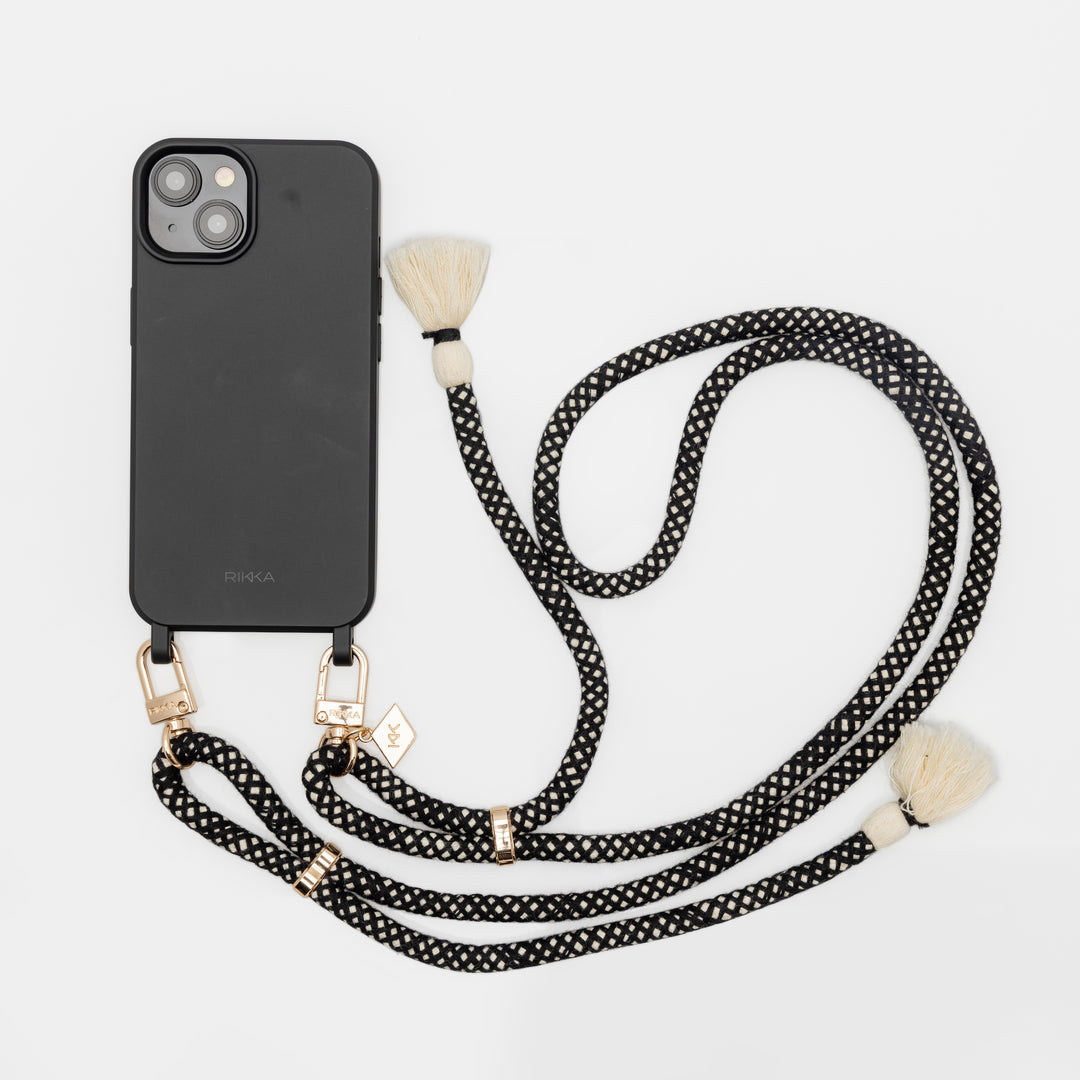 Midnight Boho Phone Case with Strap