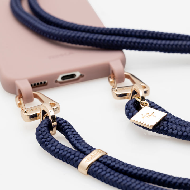 Mauve Marine Phone Case with Adjustable Strap