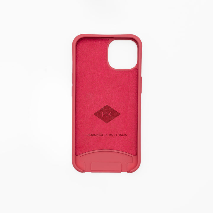 Strap-N-Go: Raspberry Rush – Stylish Hands-Free Phone Case