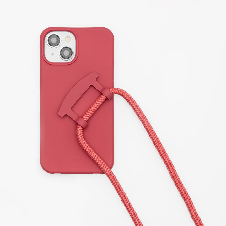 Strap-N-Go: Raspberry Rush – Stylish Hands-Free Phone Case