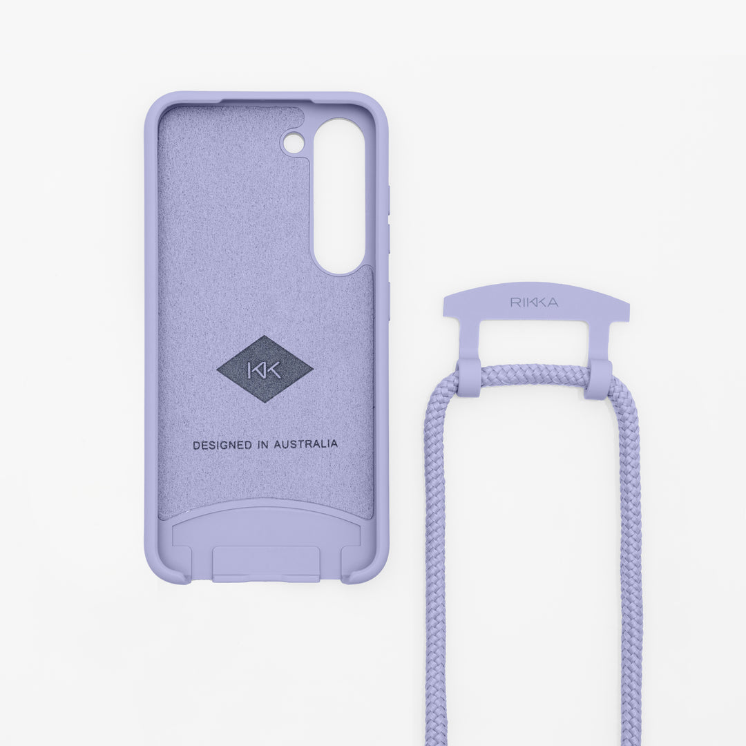 Strap-N-Go Lilac Bloom: Stylish Hands-Free Phone Case