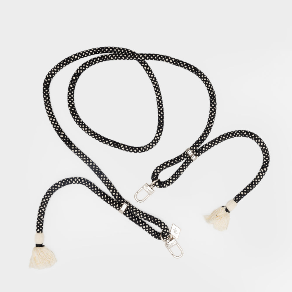 Stylish Black Boho Phone Strap