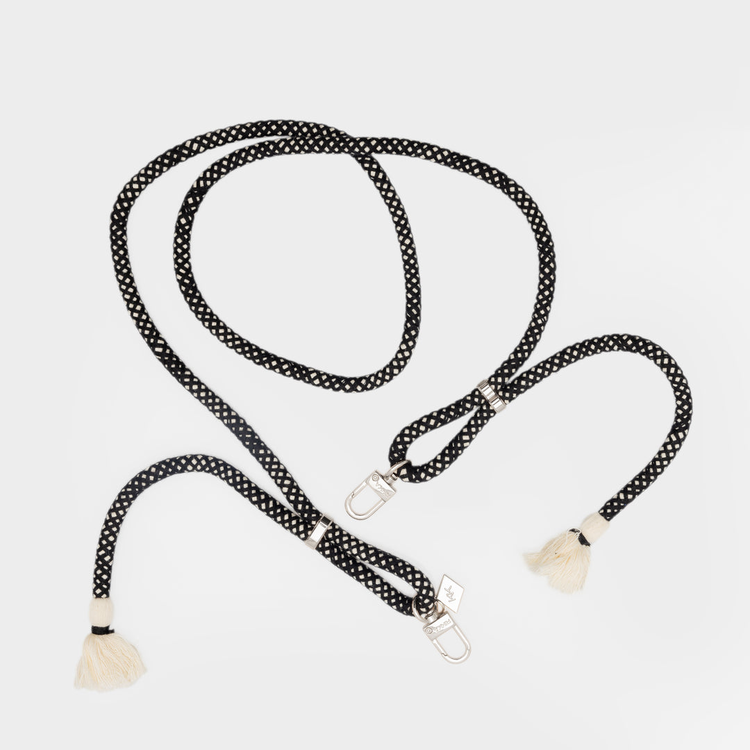 Stylish Black Boho Phone Strap