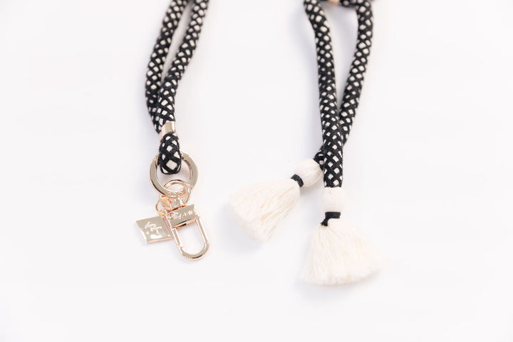 Universal Phone Strap-Boho Black - Stylish & Hands-Free