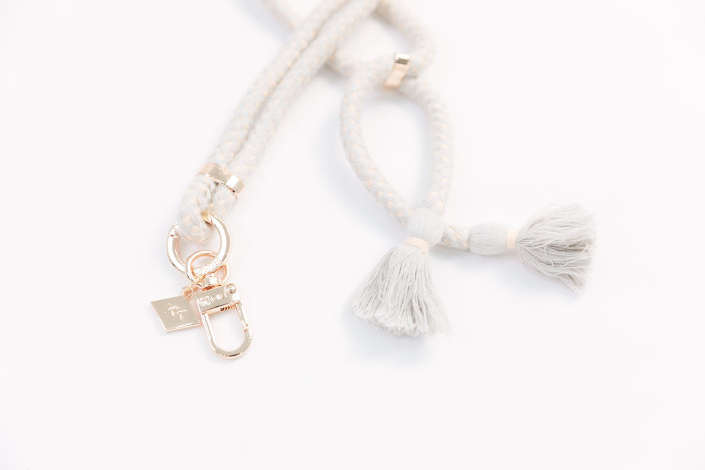 Universal Crossbody Phone Strap – Boho Grey