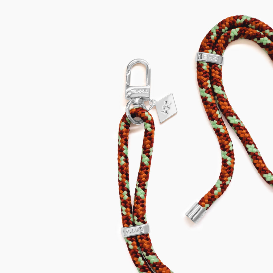 Stylish Crossbody Phone Strap – Mint Mocha