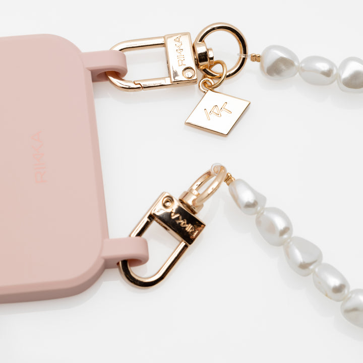 pearl phone strap wrist charm